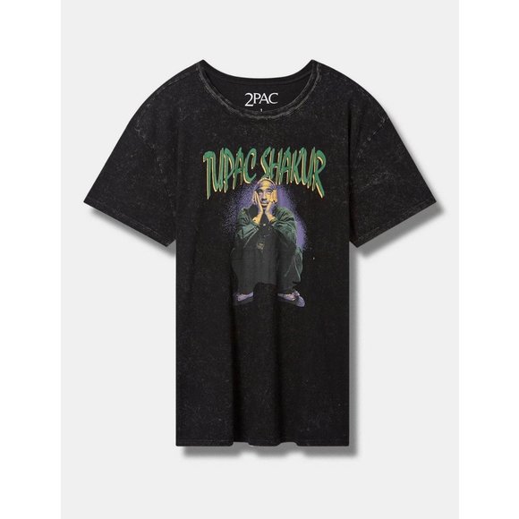 torrid Tops - NWT Torrid Tupac Shakur Short Sleeve Graphic Band Tee Sizes 1X-4X Black Shirt